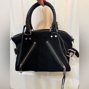 Rebecca Minkoff Black Suede Handbag Tote